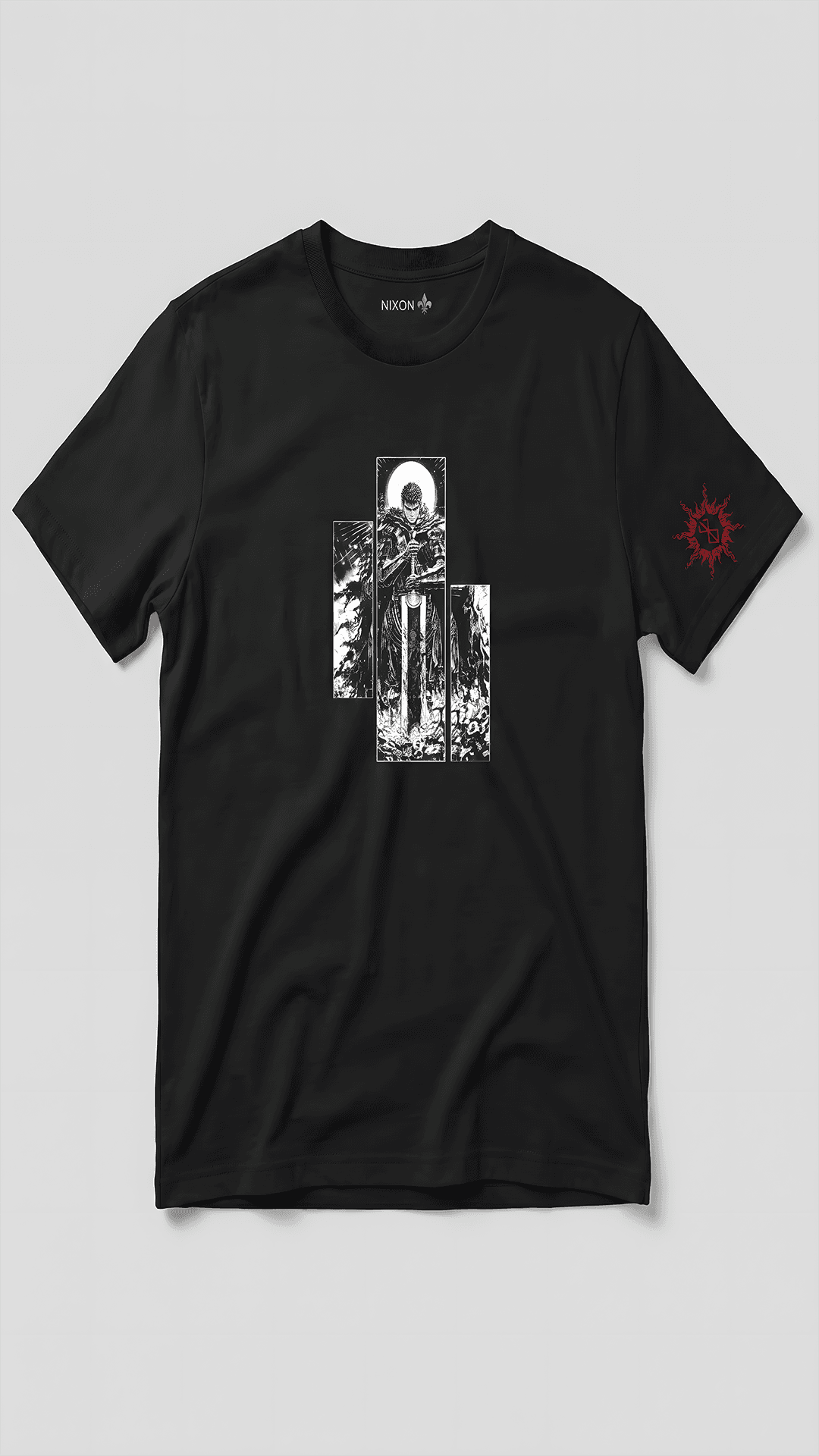 Remera Oversize diseño Dark Art Guts berserker