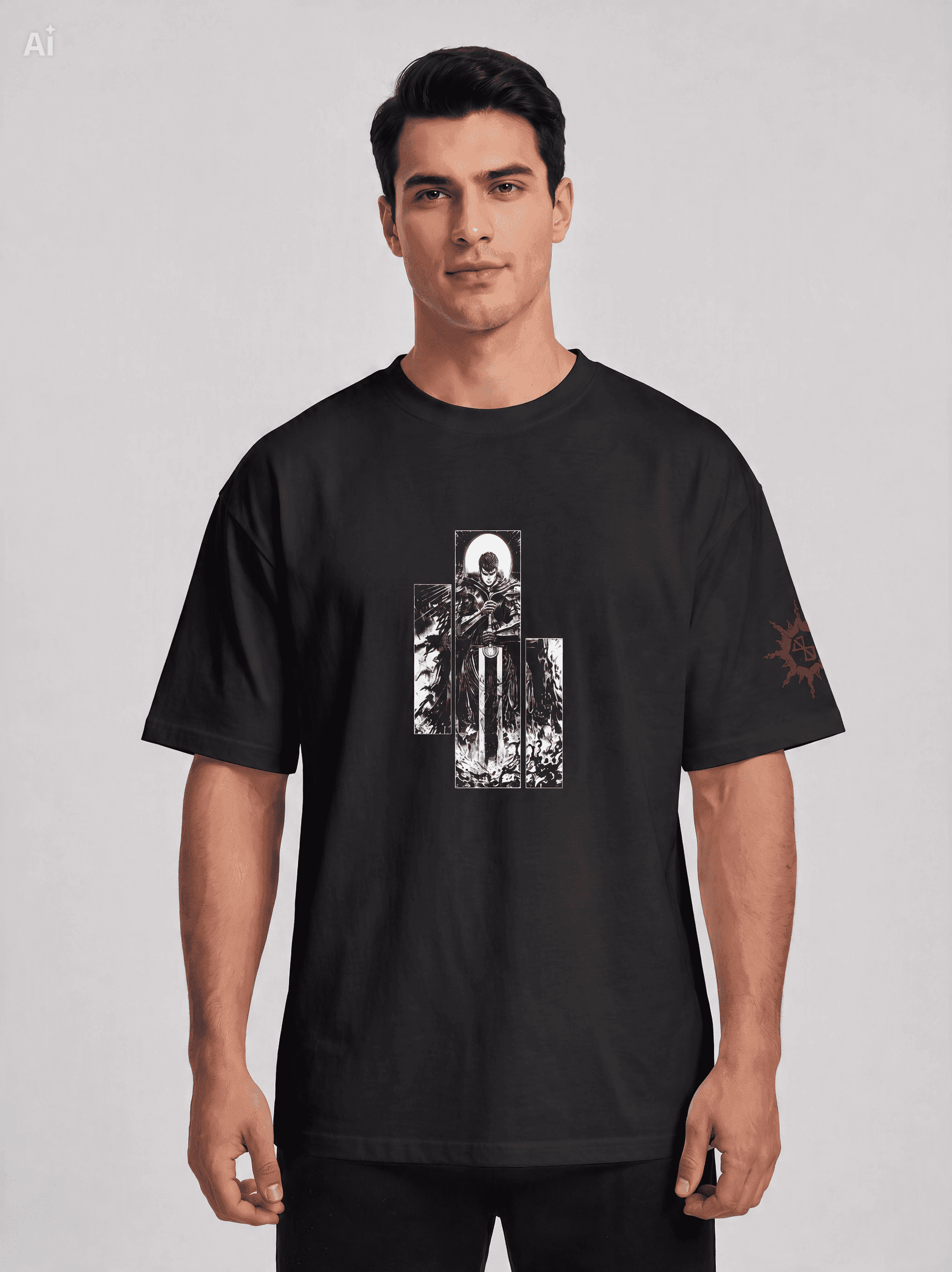 Remera Oversize Guts de Berserk — Droop #11 Edición Limitada